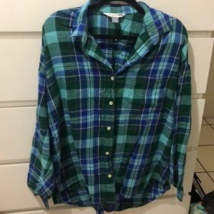 Old Navy plaid long sleeve top